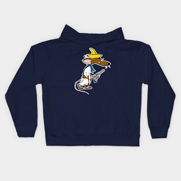 slowpoke rodriguez Kids Hoodie by small alley co